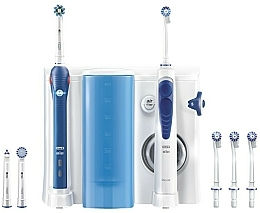 Zahnpflegeset 9-tlg. - Oral-B Braun Oxyjet + PRO 2000 (Irrigator und elektrische Zahnbürste mit Ersatzköpfen) — Bild N3