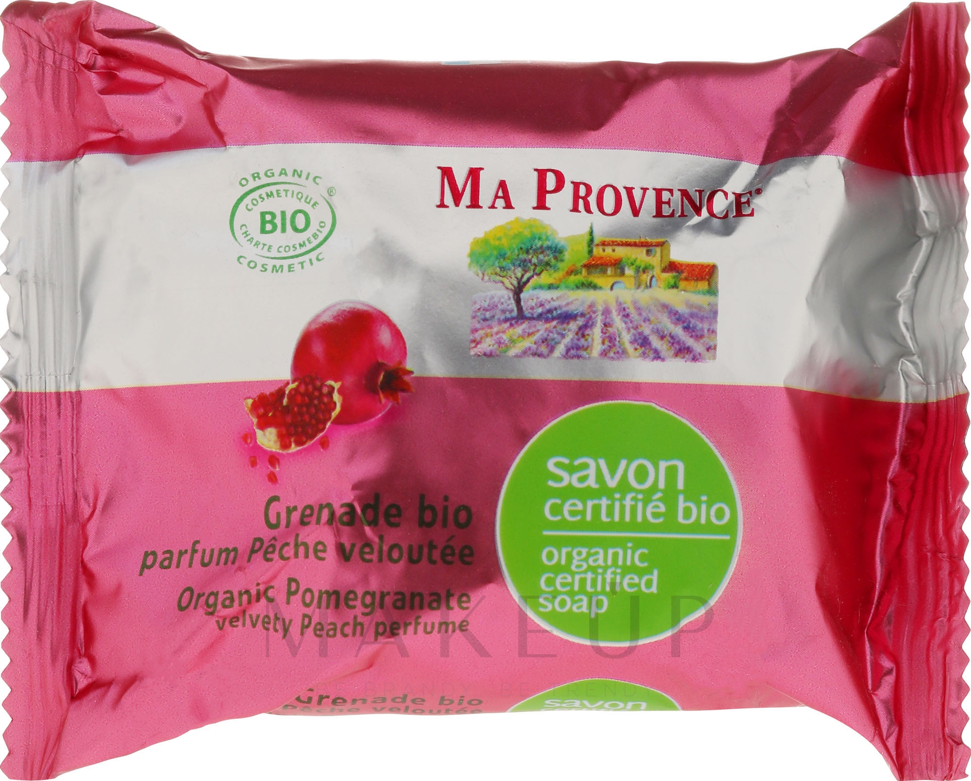Bio Körperseife mit Granatapfelduft - Ma Provence Organic Soap — Bild 75 g