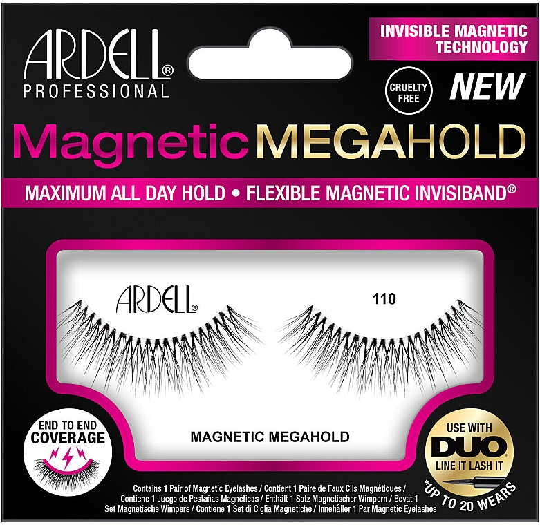 Magnetische falsche Wimpern - Ardell Magnetic Megahold Lash 110 — Bild N1