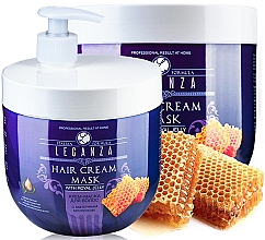 Creme-Haarmaske mit Gelée Royale - Leganza Cream Hair Mask With Royal Jelly (mit Spender)  — Bild N1