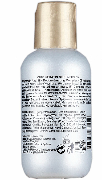 Aufbauende Pflege für geschädigtes Haar - CHI Keratin Silk Infusion — Foto N2