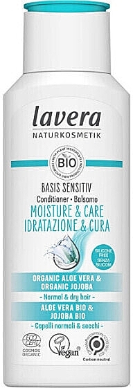 Lavera Basis Sensitiv Moisture & Care Conditioner  - Feuchtigkeitsspendende Haarspülung  — Bild N1