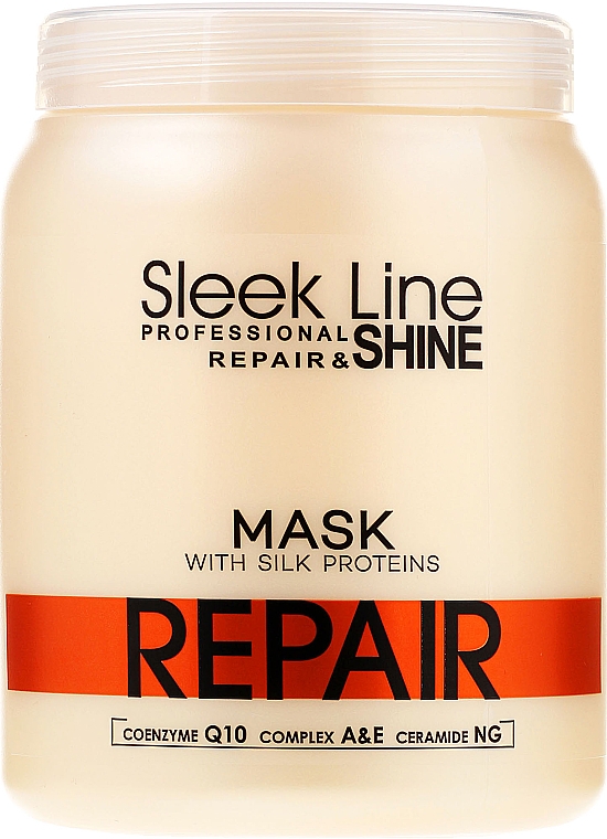 Reparierende Haarmaske mit Seidenprotein - Stapiz Sleek Line Repair Hair Mask — Bild N2
