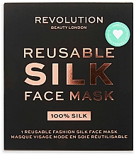 Schutzmaske aus Seide schwarz - Makeup Revolution Re-useable Fashion Silk Face Coverings Black — Bild N2