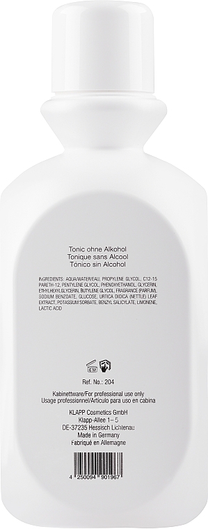 Sanftes alkoholfreies Gesichtswasser mit Brennnessel-Extrakt - Klapp Clean & Active Tonic without Alcohol — Bild N6