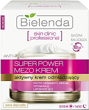 Aktiv verjüngende Gesichtscreme für Tag und Nacht mit Vitamin E und Liposomen - Bielenda Skin Clinic Professional Mezo Anti-age  — Bild N1