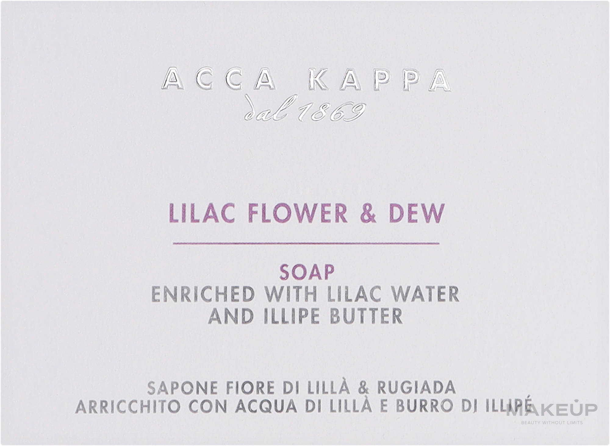 Seife Fliederblüte und Tau - Acca Kappa Lilac Flower & Dew Soap — Bild 150 g