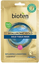 Düfte, Parfümerie und Kosmetik Tuchmaske für das Gesicht - Hyaluronic Gold Tissue Mask