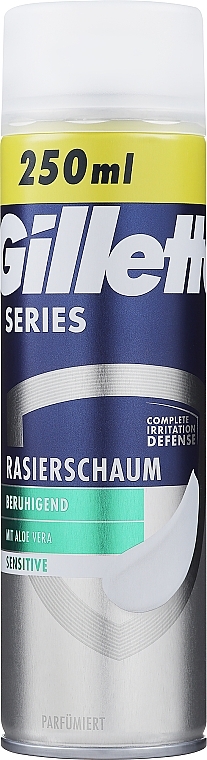 Rasierschaum - Gillette Series Sensitive Aloe Vera  — Bild N2