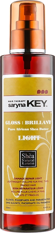 Spray-Glanz für strapaziertes Haar - Saryna Key Gloss Brillant Pure African Shea Butter Light — Bild N2