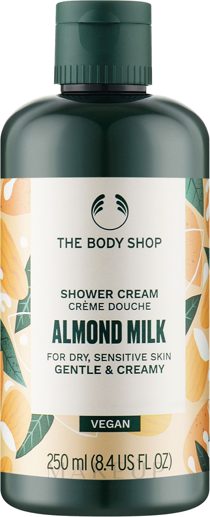 Creme-Duschgel - The Body Shop Vegan Almond Milk Gentle & Creamy Shower Cream — Bild 250 ml