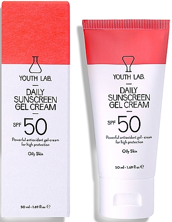 Sonnenschutz-Gelcreme für fettige Haut SPF 50 - Youth Lab. Daily Sunscreen Gel Cream SPF 50  — Bild N1