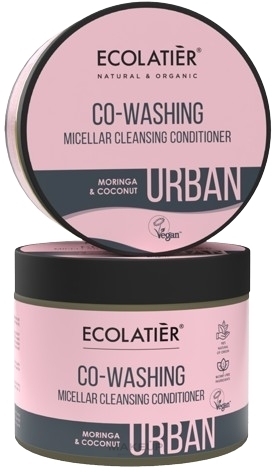 Mizellarer Haarbalsam mit Moringa und Kokosnuss - Ecolatier Urban Micellar Cleansing Conditioner — Bild 380 ml