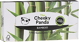 Düfte, Parfümerie und Kosmetik Bambus Kosmetiktücher im Spenderbox 80 St. - Cheeky Panda Bamboo Facial Tissue Cube