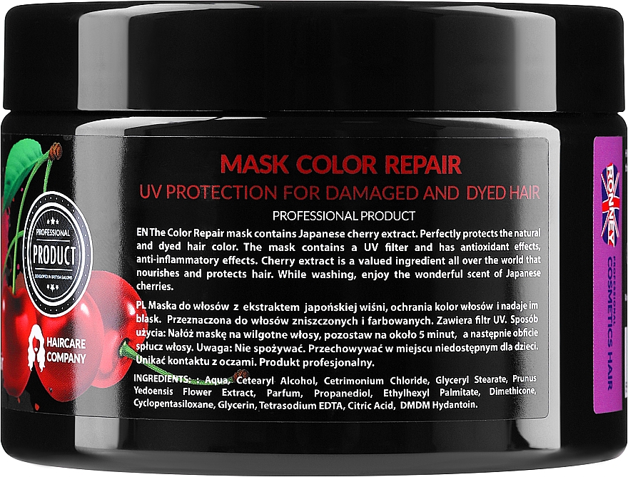 Haarmaske mit UV-Schutz - Ronney Professional Color Repair Mask UV Protection — Bild N2
