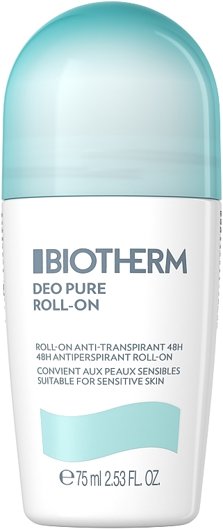 Deo Roll-on Antitranspirant mit Mineralkomplex - Biotherm Deo Pure Antiperspirant Roll-On