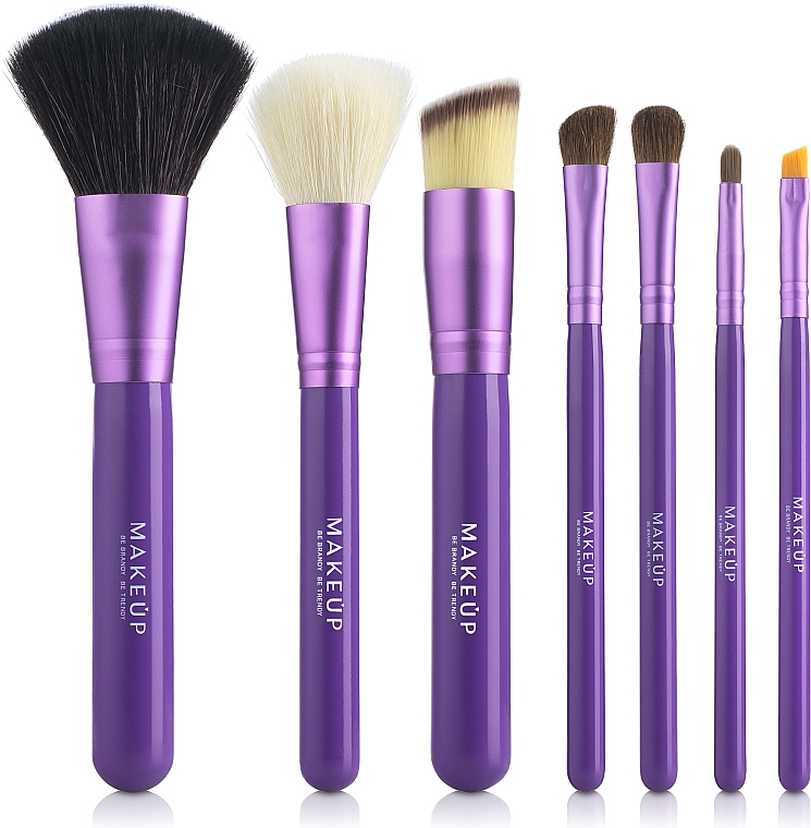 Make-up Pinselset 7-tlg. violett - MAKEUP — Bild N2