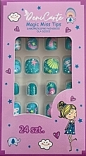 Selbstklebende Nägel für Kinder 969 Meerjungfrau 24 St. - Deni Carte Magic Miss Tips — Bild N1
