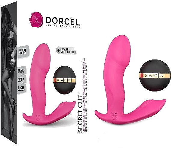 G-Punkt-Vibrator mit Klitoris- und Dammstimulation - Marc Dorcel Secret Clit Pink — Bild N1