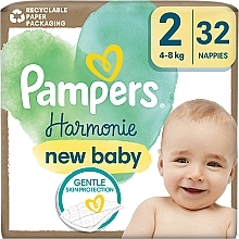 Windeln Harmonie New Baby Größe 2 4-8 kg 32 St. - Pampers — Bild N1