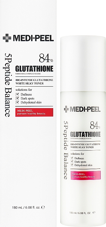 Aufhellendes Gesichtswasser mit Glutathion - Medi Peel Bio Intense Glutathione White Silky Toner  — Bild N1