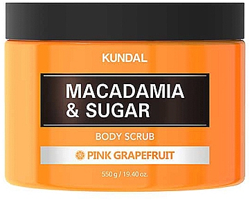 Körperpeeling mit pink Grapefruitduft - Kundal Macadamia&Sugar Body Scrub Pink Grapefruit — Bild N1