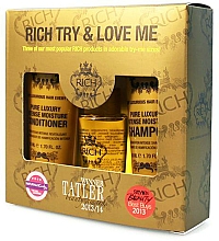 Düfte, Parfümerie und Kosmetik Haarpflegeset - Rich Try & Love Me (Shampoo 50ml + Conditioner 50ml + Haarelixier 30ml)