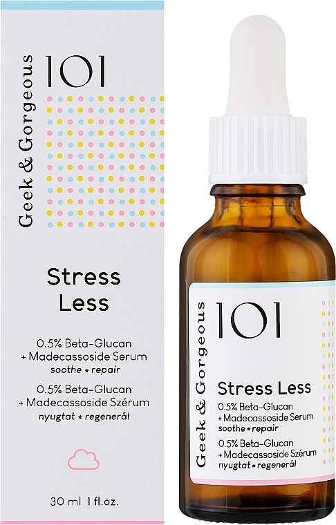 Gesichtsserum-Gel - Geek & Gorgeous Stress Less 0.5% Beta Glukan + Madecassoside Serum — Bild N2