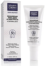 Düfte, Parfümerie und Kosmetik Fluid-Emulsion für das Gesicht - Martiderm Skin Repair Rosarepair Fluid Emulsion SPF30+
