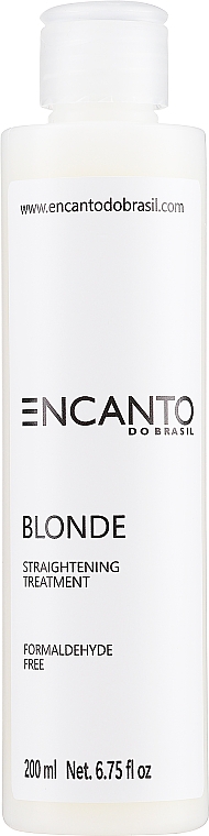Glättende Behandlung für helles Haar - Encanto Do Brasil Blonde Straightening Treatment — Bild N1