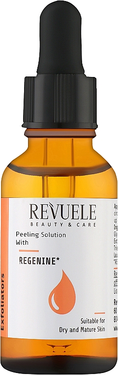 Gesichtsserum für trockene und reife Haut - Revuele Peeling Solution Regenine — Bild N1