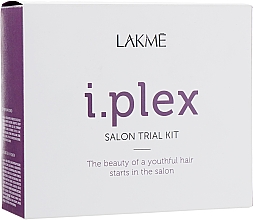 Set zur Haarregeneration für den professionellen Gebrauch Testversion - Lakme I.Plex Salon Trial Kit (Haarbehandlung 3x100ml) — Bild N1
