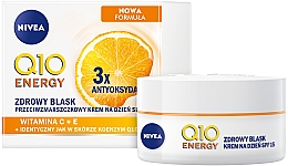 Anti-Falten Gesichtscreme Q10 plus C für strahlende und frische Haut mit LSF 15 - NIVEA Q10 Energy Anti-Wrinkle Day Cream SPF15 — Bild N1