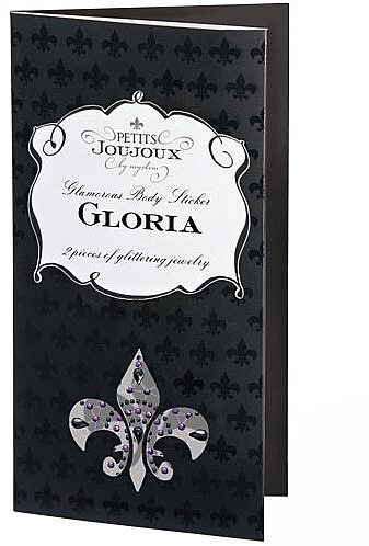 Tatospatches für Brust und Nabel schwarz-violett - Petits Joujoux Gloria Set Black-Purple — Bild N2