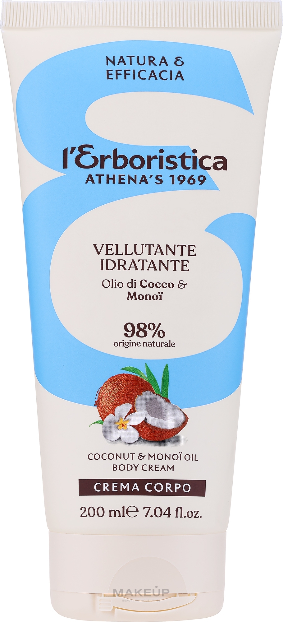 Feuchtigkeitsspendende Körpercreme mit Kokosnusduft - Athena's Erboristica Coconu Body Cream — Bild 200 ml