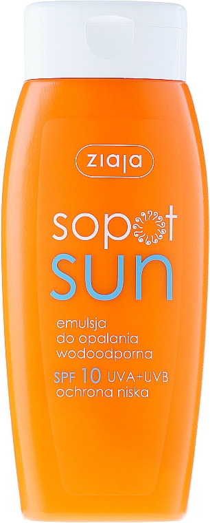 Wasserfeste Sonnenschutzlotion SPF 10 - Ziaja Body Emulsion — Bild N1