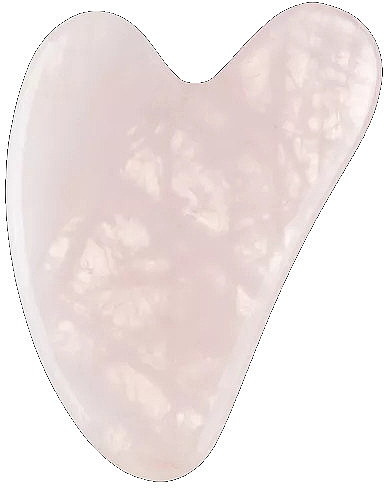 Gua Sha Gesichtsmassage-Platte rosa Jadeit - Palsar7 Rose Quartz Guasha Massage Plate — Bild N1
