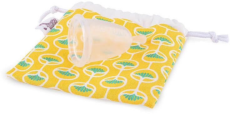 Hygienische Menstruationstasse Größe 2 gelb - Lamazuna — Bild N2