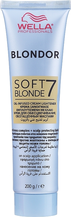 Aufhellende Haarcreme - Wella Professionals Blondor Soft Blonde Cream 