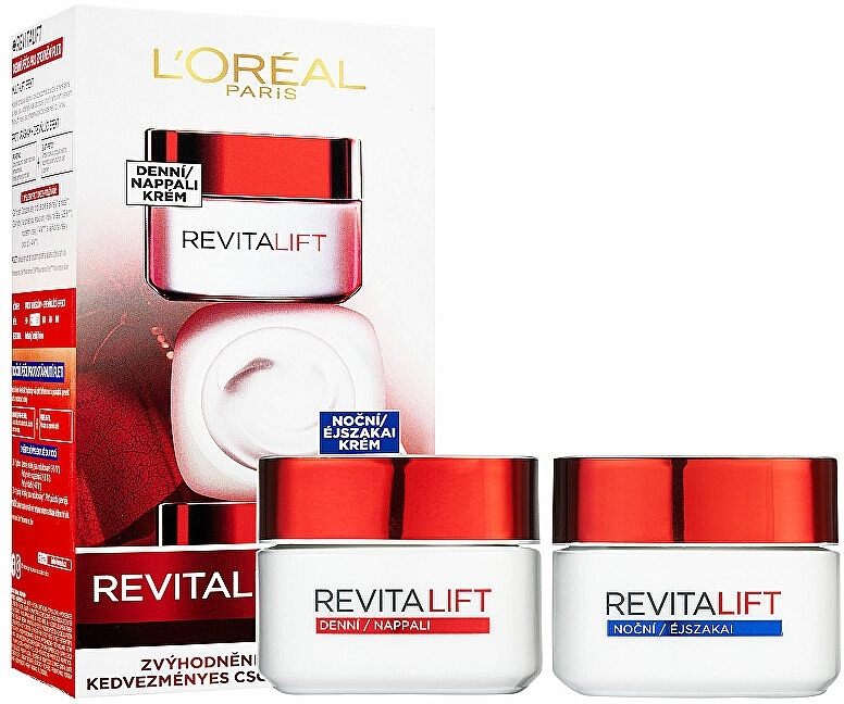 Set - L'Oreal Paris Revitalift Classic Duopack (d/cr/50ml + n/cr/50ml) — Bild N1