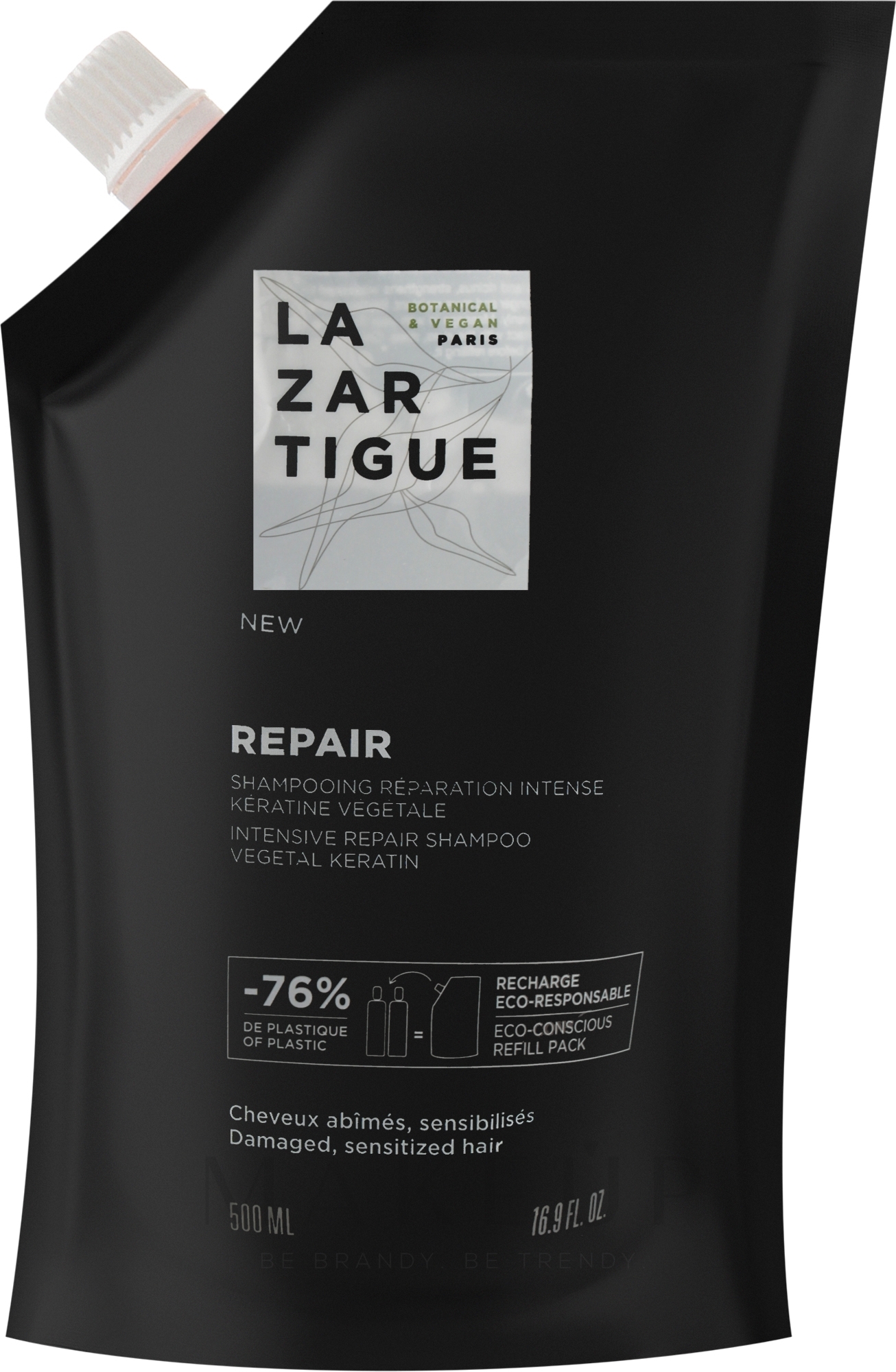 Shampoo - Lazartigue Repair Intense Repair Eco Shampoo (Refill) — Bild 500 ml