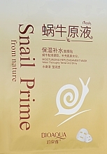 Düfte, Parfümerie und Kosmetik Feuchtigkeitsspendende Tuchmaske für das Gesicht mit Schneckenextrakt - Bioaqua Snail Prime