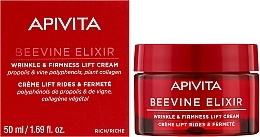 Straffende Anti-Falten-Creme - Apivita Beevine Elixir Wrinkle & Firmness Lift Cream Rich Texture — Bild N2