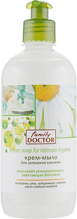 Creme-Seife für Intimhygiene Aloe Vera- , Kamille-Extrakt und Mandelöl - Family Doctor  — Foto N2