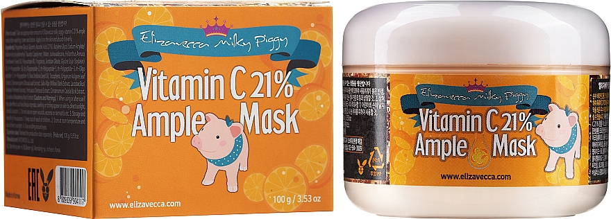 Gesichtsmaske mit Vitamin C - Elizavecca Face Care Milky Piggy Vitamin C 21% Ample Mask — Bild N2