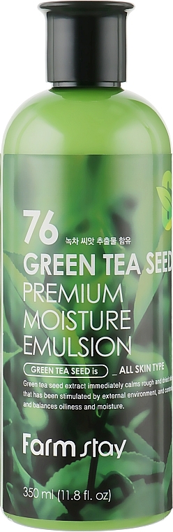 Feuchtigkeitsspendende Gesichtsemulsion - FarmStay 76 Green Tea Seed Premium Moisture Emulsion — Bild N1