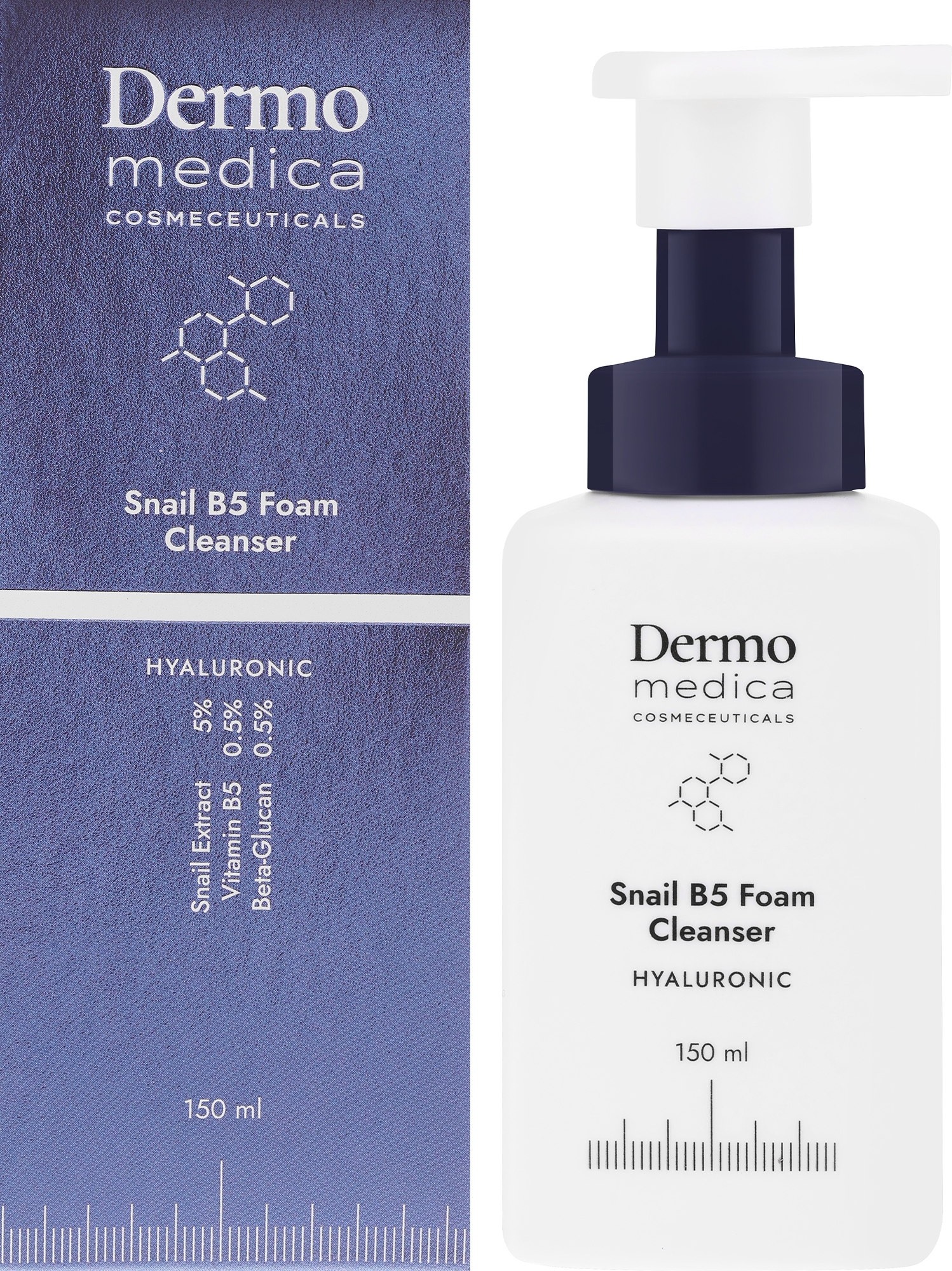 Gesichtsreinigungsschaum - Dermomedica Snail B5 Foam Cleanser — Bild 150 ml