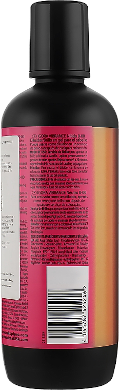 Verdünner für Haarfarbe - Schwarzkopf Professional Igora Vibrance CLear 0-00 — Bild N2