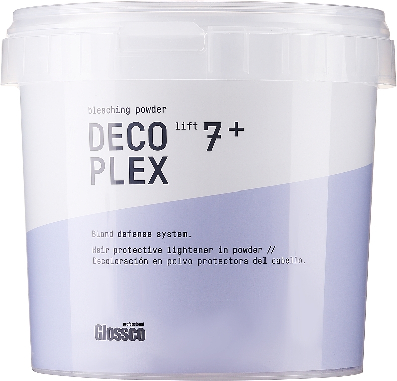 Leuchtendes Haarpuder - Glossco Color DecoPlex Light 7+ Blond Defense System — Bild N1