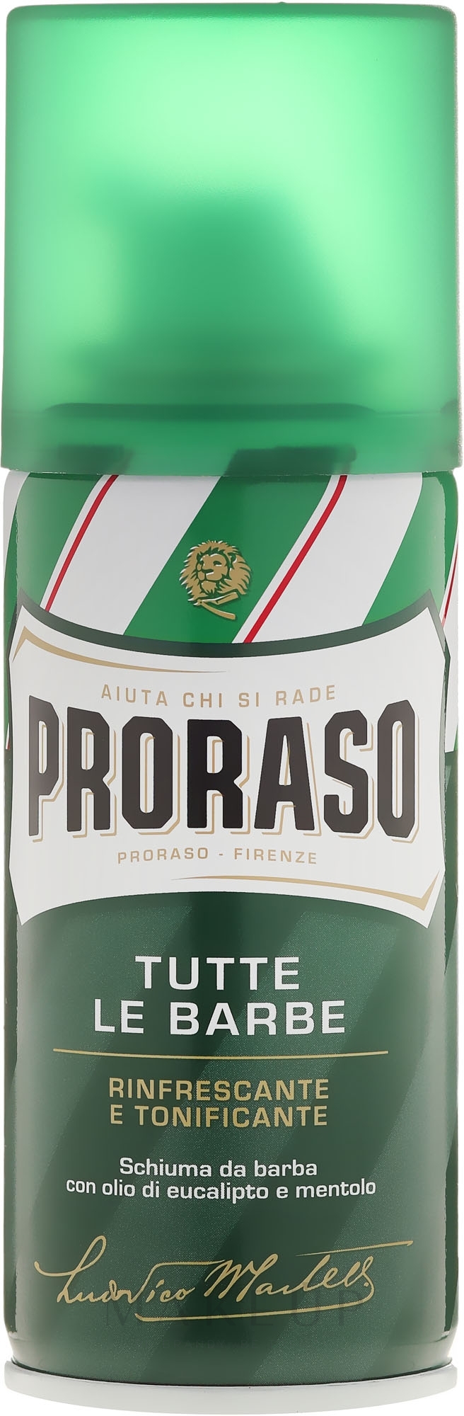 Erfrischender Rasierschaum - Proraso Green Shaving Cream — Foto 100 ml